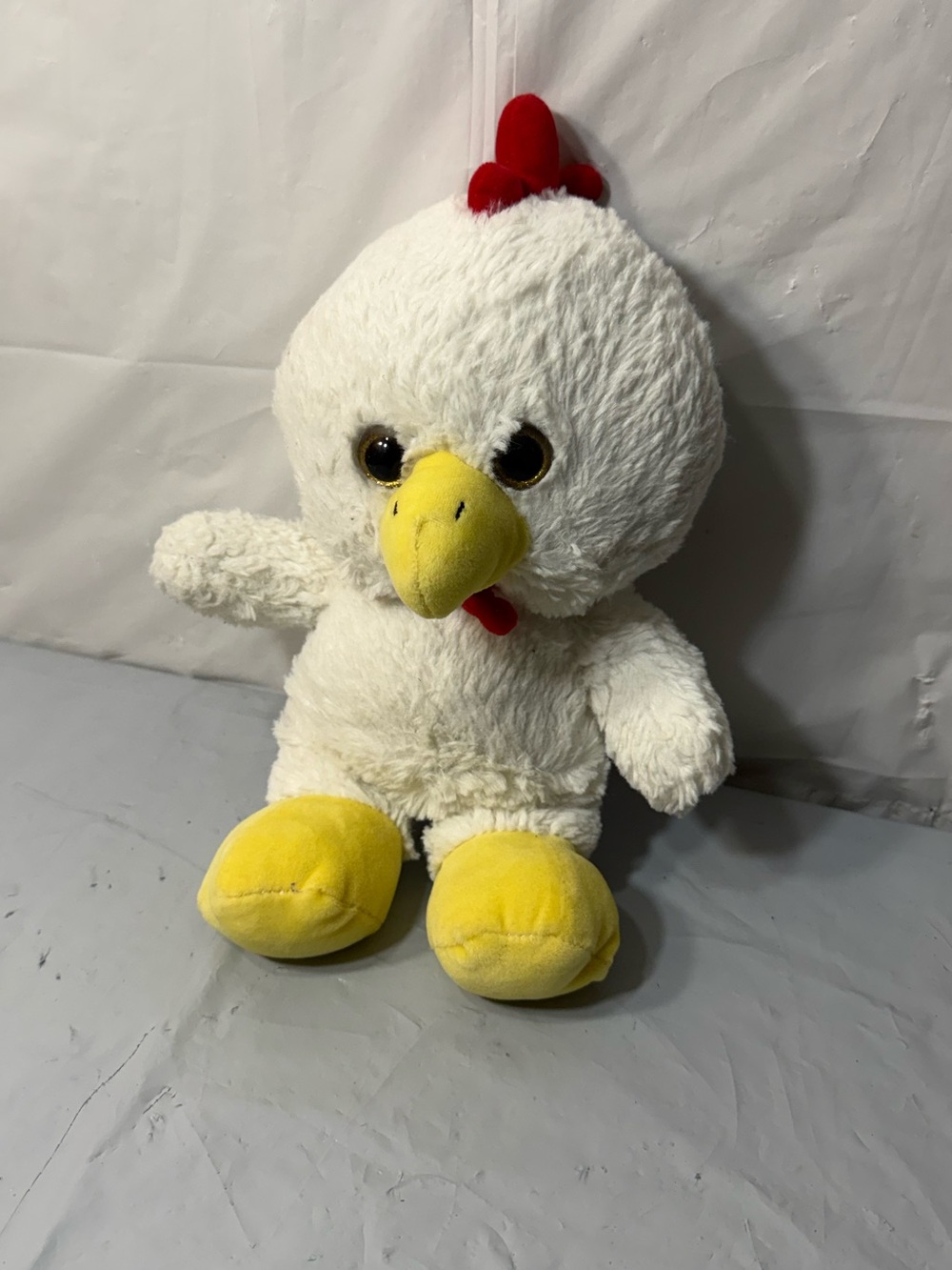 Kellytoy 14" White Rooster Plush Toy